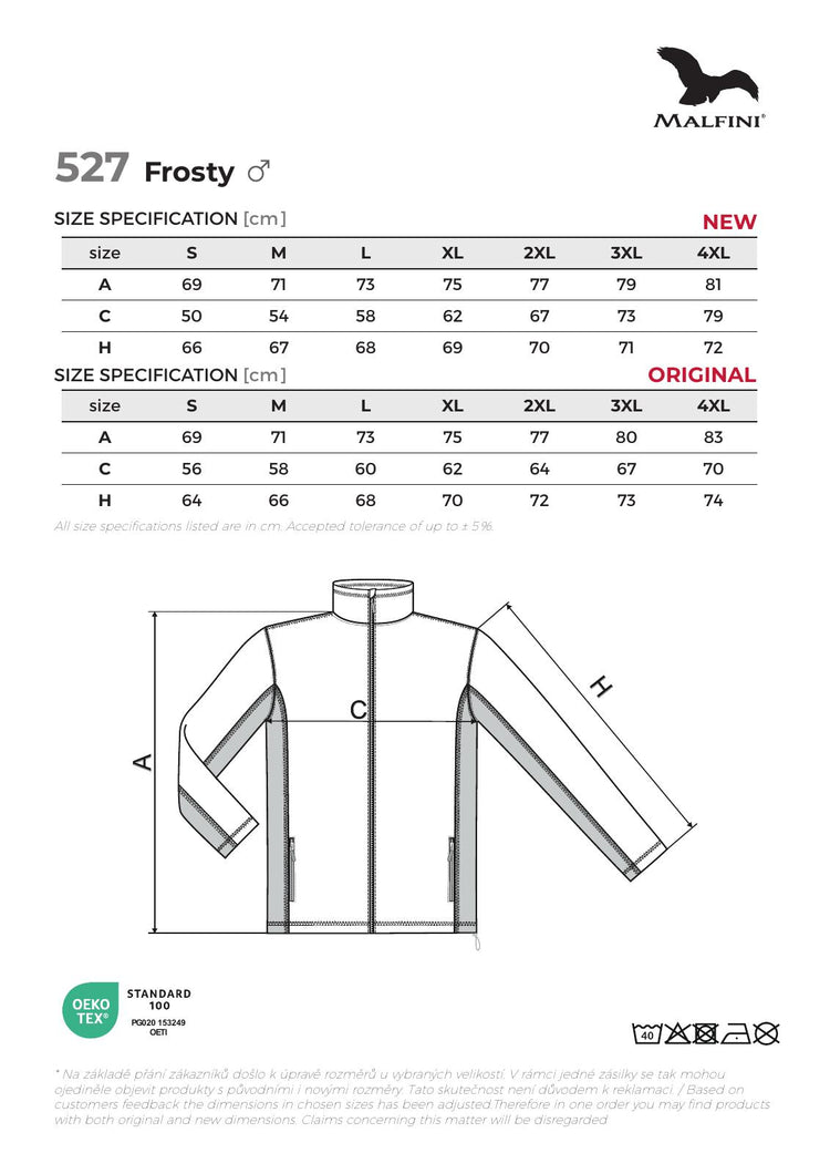 FROSTY527 Herren Fleecejacke